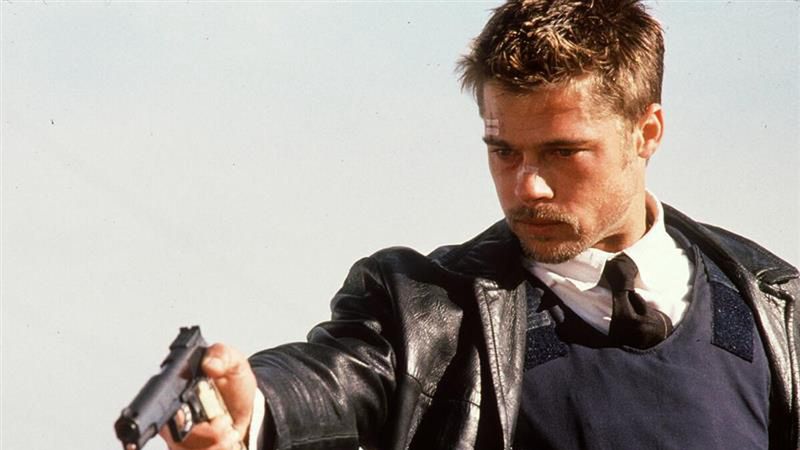 Brad Pitt w filmie "Siedem"