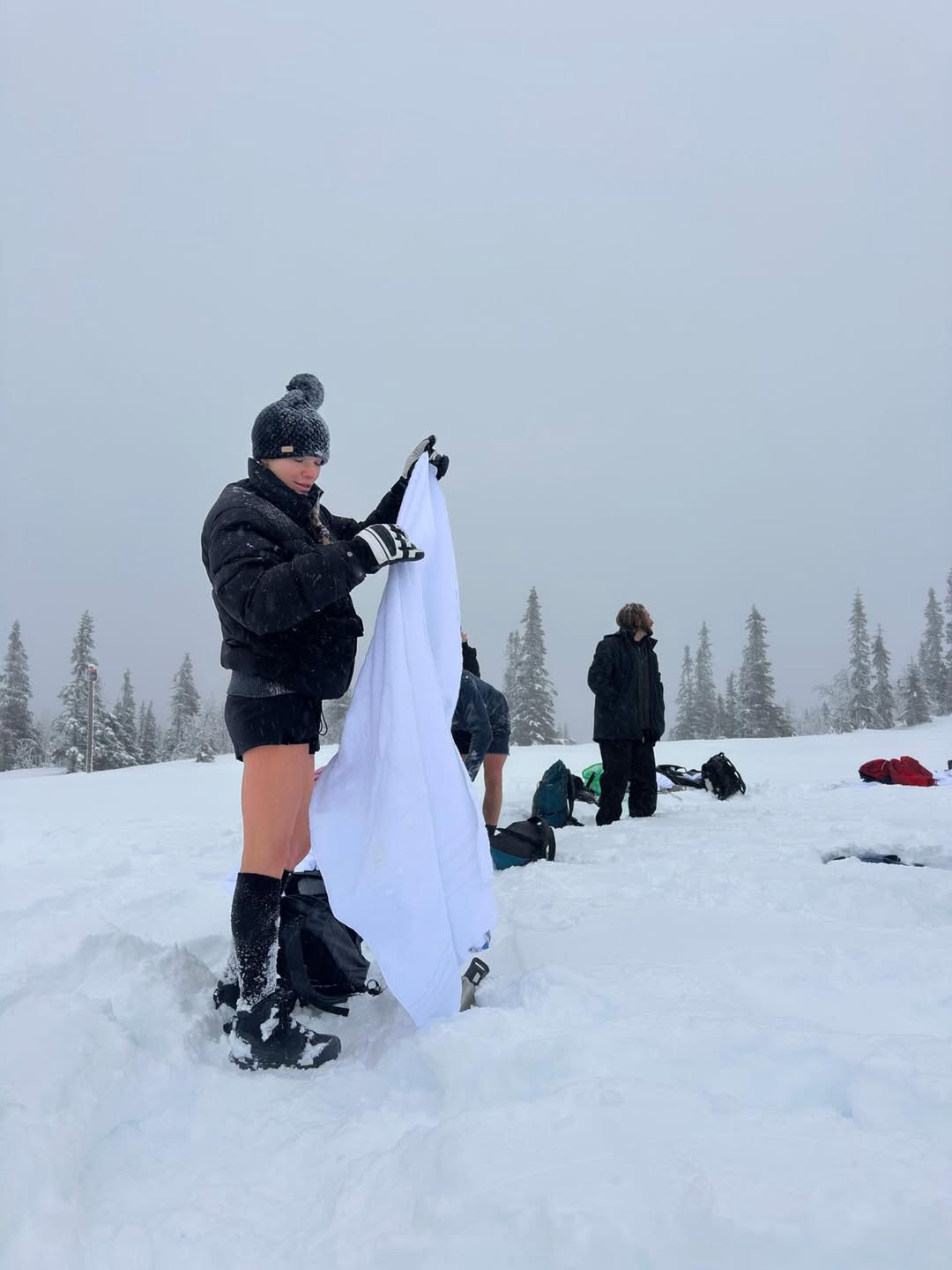 Siostry Bohosiewicz na morsowaniu