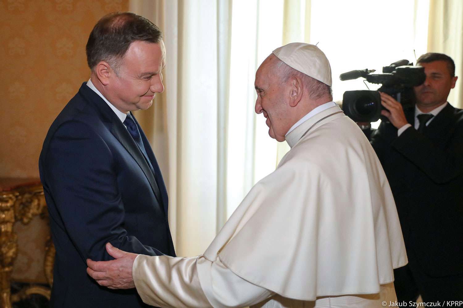 Agata Duda i Andrzej Duda z wizytą w Watykanie