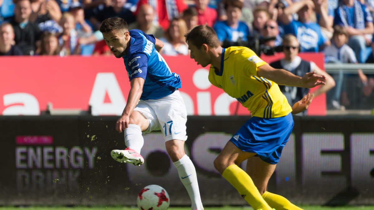 Maciej Makuszewski w barwach Lecha Poznań