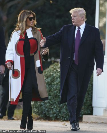 Donald i Melania Trump świętują święto dziękczynienia