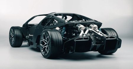 Bugatti Tourbillon wygląda wspaniale także bez nadwozia