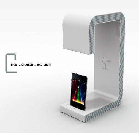Stacja dokująca, głośniki i lampka - 3 w 1 2