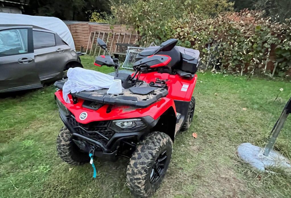 Węgrowo: Akcja policji. Odzyskano skradzione quady