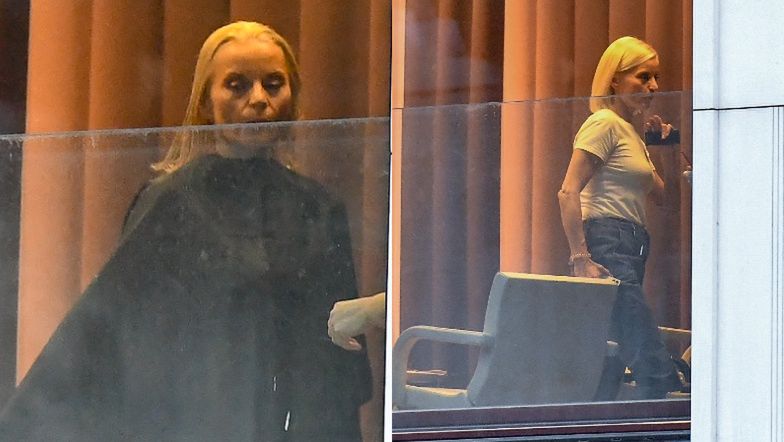 Małgorzata Foremniak u fryzjera