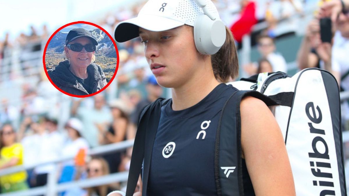 WP SportoweFakty / Anna Klepaczko/ www.instagram.com/chrissieevert  / Na zdjęciu: Iga Świątek/ na małym foto: Chris Evert