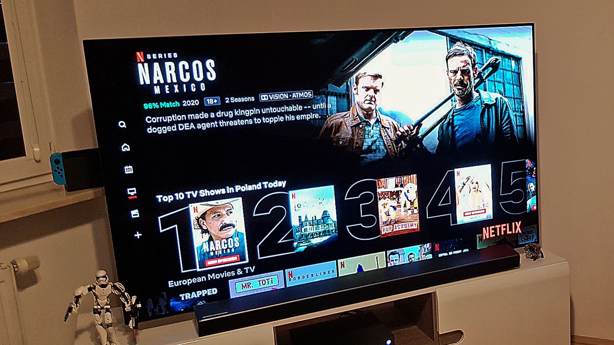 Netflix wyświetla listy najpopularniejszych filmów i seriali. Odświeżane są codziennie, fot. materiały własne