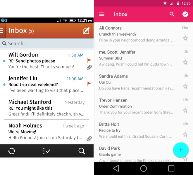 Czym inspirował się Google, tworząc Material Design? 2