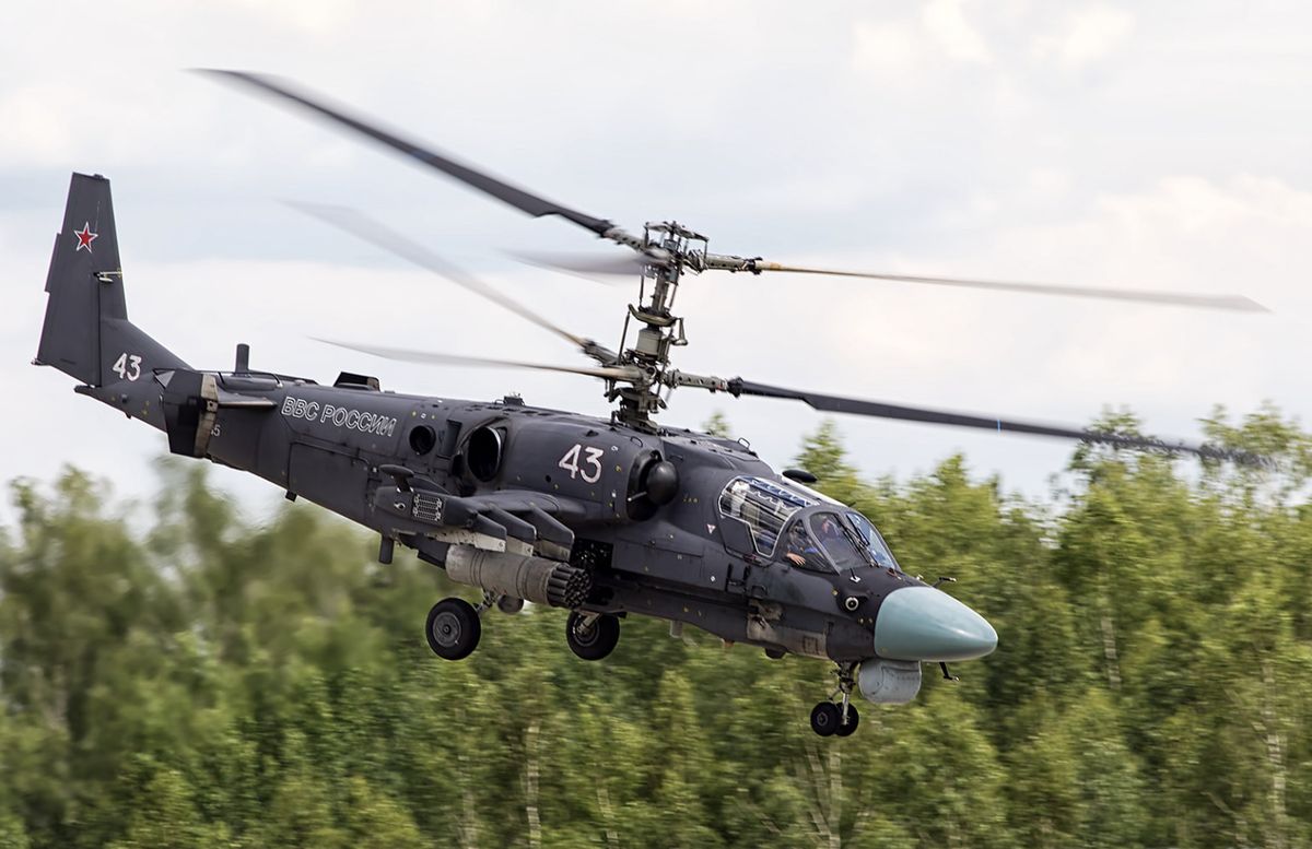 Śmigłowce Alligator Ka-52, które ostrzeliwują terytorium Ukrainy, używają niekierowanych rakiet. Pozostają w dystansie do celów - sieją zniszczenie nie zwracając uwagi na skutki 