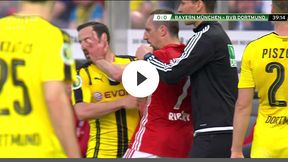 Bayern - Borussia: złośliwe zachowanie Ribery'ego
