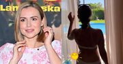Refleksyjna Marta Żmuda Trzebiatowska pozuje w bikini na wakacjach z rodziną