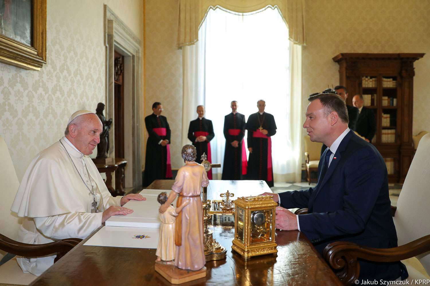 Agata Duda i Andrzej Duda z wizytą w Watykanie