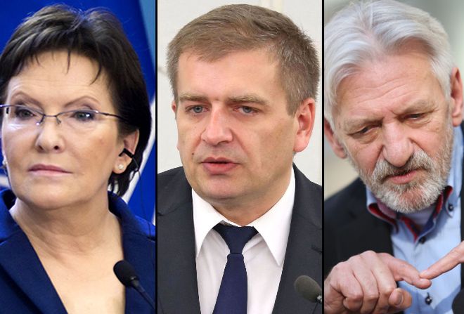 Ewa Kopacz, Bartosz Arłukowicz i prof. Andrzej Horban<br>