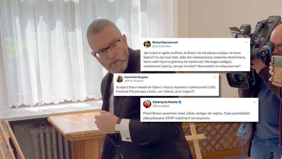 Komentarze po wybryku Brauna