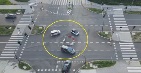 Niby-rondo na skrzyżowaniu. "Takie cuda tylko w Kielcach!"