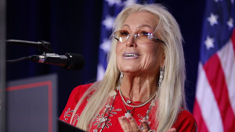 WASHINGTON, DC - SEPTEMBER 19: Miriam Adelson, widow of billionaire casino magnate Sheldon Adelson, delivers remarks before introducing Republican presidential nominee, former U.S. President Donald Trump during a 'Fighting Anti-Semitism in America' event at the Hyatt Regency Capitol Hill on September 19, 2024 in Washington, DC. “This United States election is the most important election in Israeli history," Trump told the group of supporters. Calling himself the greatest president for Jews in history, Trump said that if he does not win in November that Israel will be “eradicated” within two years.   (Photo by Chip Somodevilla/Getty Images)