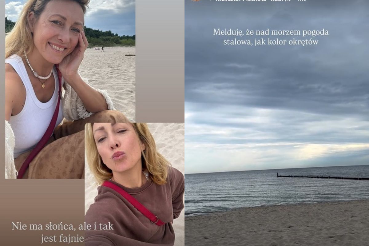 Anna Kalczyńska nad Bałtykiem