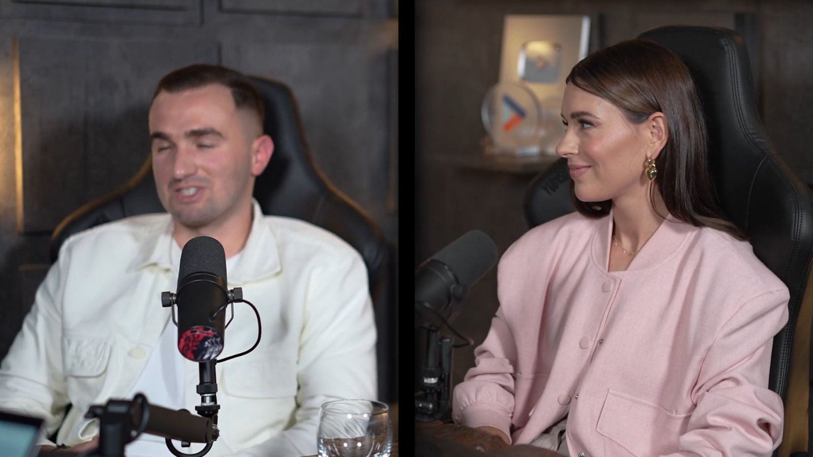 Klaudia Halejcio z narzeczonym u Żurnalisty