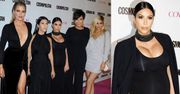 Kardashianki z mamą na urodzinach "Cosmopolitan" (ZDJĘCIA)