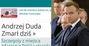 Rosjanie uśmiercili Andrzeja Dudę! "Polska straciła wielkiego polityka"