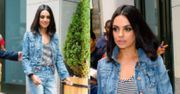 Wyluzowana Mila Kunis promuje nowy film w jeansowym zestawie