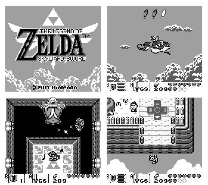 Czy Zelda: Skyward Sword na konsoli Game Boy wyglądałaby właśnie tak?