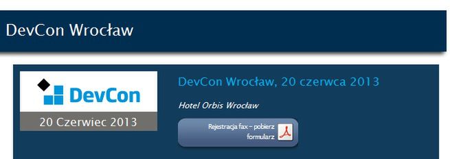 DevCon 20-06-2013 (Wrocław) - słów kilka