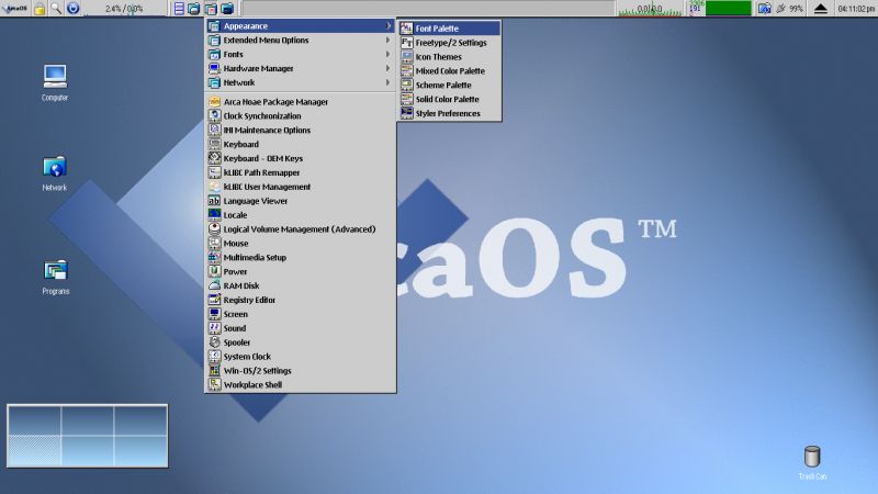 Lata 90 w pełnej krasie: pulpit Arca OS-a 5.0