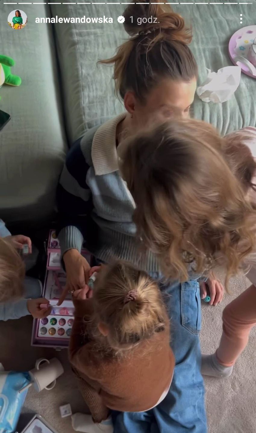 Ania Lewandowska w makijażu wykonanym przez Klarę i Laurę