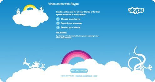 Wideo-kartki dzięki Skype