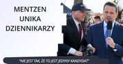 Mentzen unika dziennikarzy. "Jest więcej takich kandydatów"
