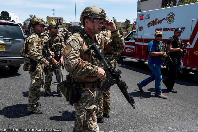 Strzelanina w El Paso zmobilizowała do akcji wszystkie amerykańskie służby, w tym wojsko, fot. East News