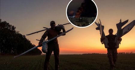 Atak dronów na rafinerię w Kałudze. Zakład stanął w płomieniach