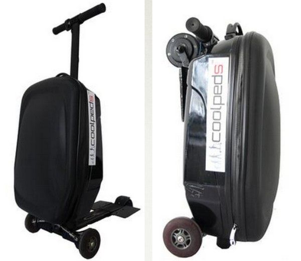 Walizka i elektryczna hulajnoga w jednym. Z Briefcase Electric Scooter nigdy nie spóźnisz się na samolot! 2