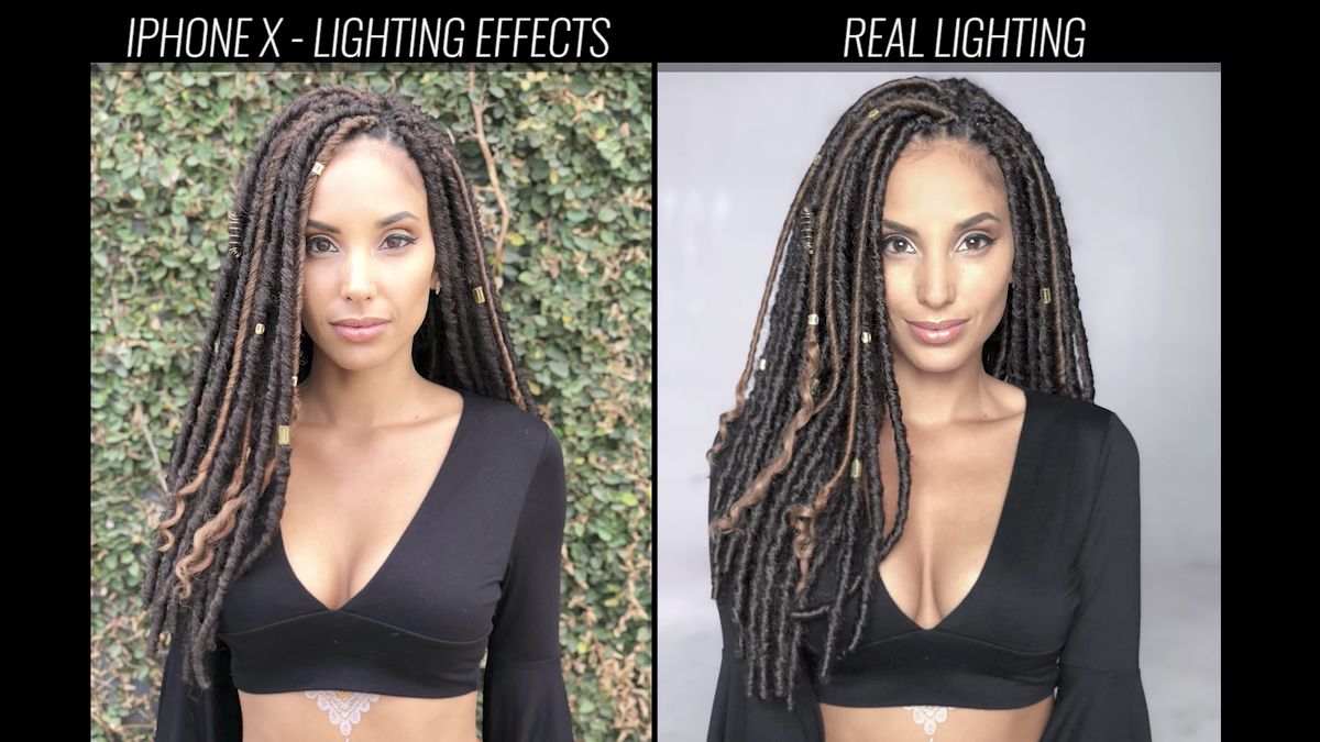 Jak sprawdza się symulacja światła studyjnego w nowym iPhone X? Porównanie z prawdziwym światłem 1