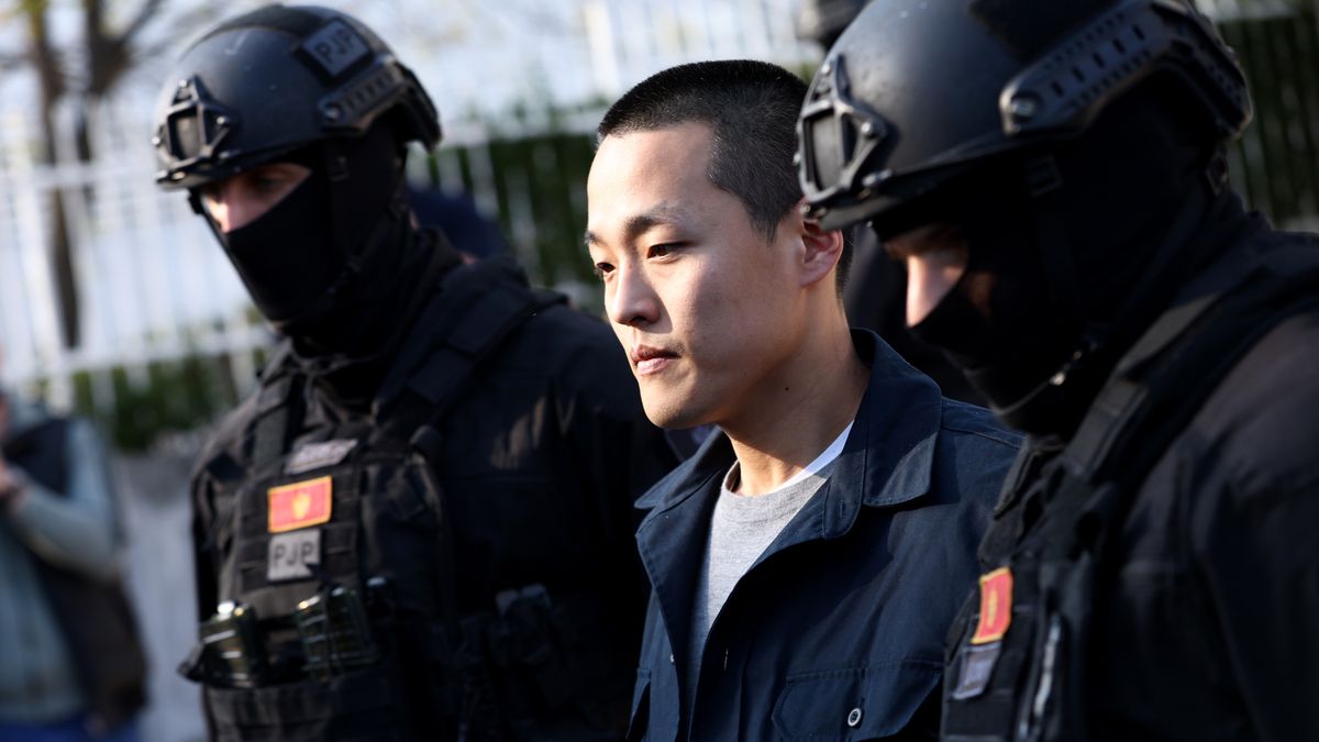 Do Kwon, Founder Of Terra Crypto Platform, Has Extradition Delayed By Montenegrin Supreme Court
PODGORICA, MONTENEGRO - MARCH 23: Police officers escort Do Kwon after he served sentence in prison for document forgery on March 23, 2024 in Podgorica, Montenegro. The country's Supreme Court paused the extradition of the crypto magnate to South Korea, overturning earlier decisions from two lower courts to extradite him to his native country. Kwon had been in Montenegrin custody since last year after being arrested for traveling with fake documents. Both South Korea and the United States want to try Kwon on charges relating to the collapse of the Terra cryptocurrency payment platform in May 2022.(Photo by Filip Filipovic/Getty Images)
Filip Filipovic
bestof, topix