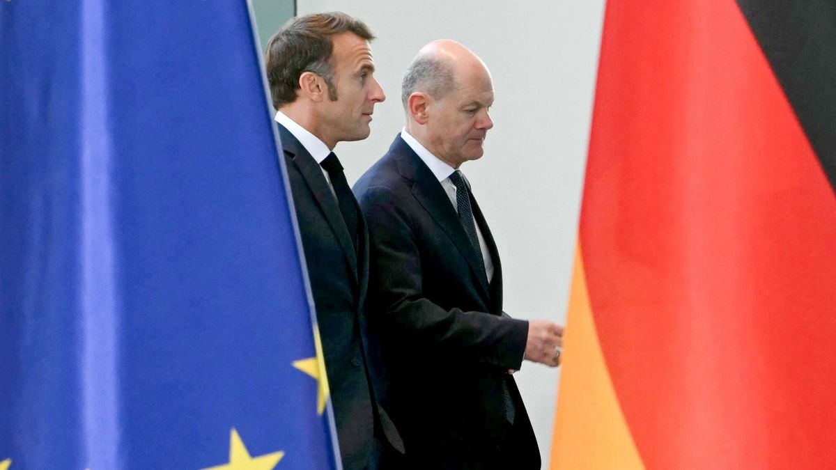 Emmanuel Macron i Olaf Scholz