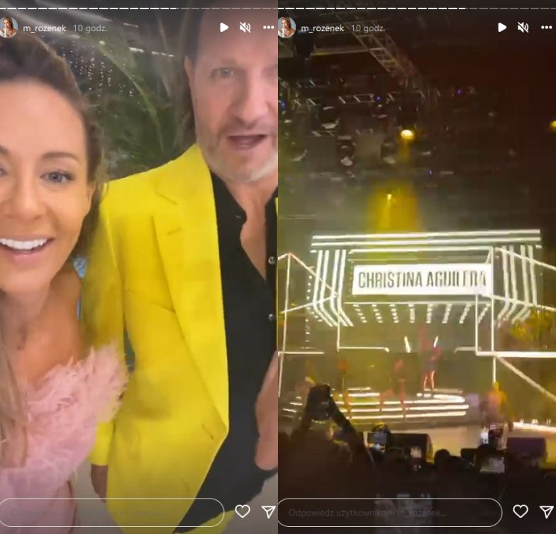 Małgorzata Rozenek i Radosław Majdan polecieli na koncert Christiny Aguiley do Marbelli