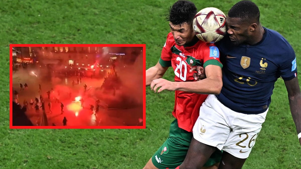 Zamieszki po porażce Maroka