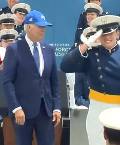 Biden przewrócił się podczas ceremonii w Akademii Sił Powietrznych