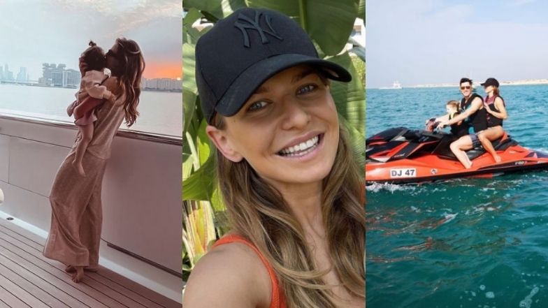Anna Lewandowska relacjonuje wycieczkę jachtem w Dubaju