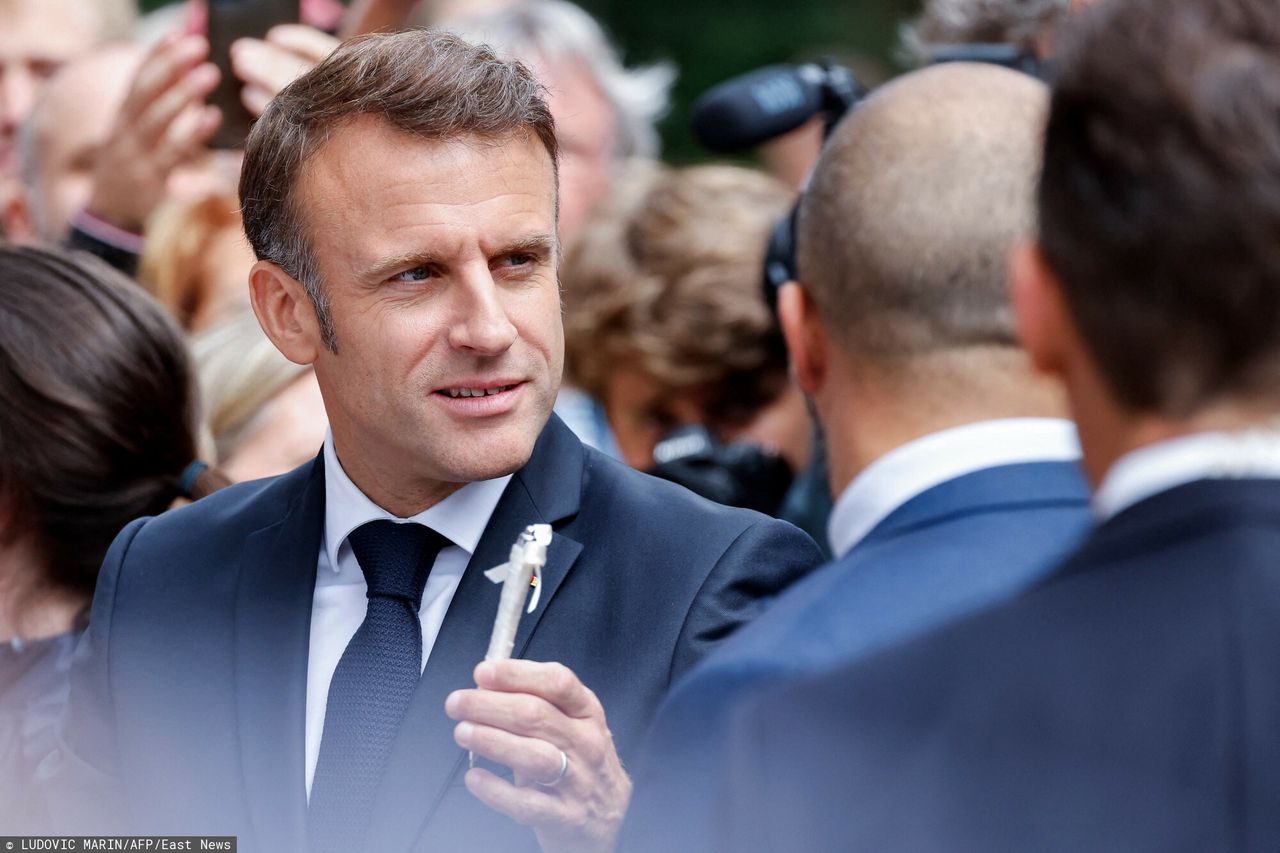 Temporary
France's President Emmanuel Macron looks on as he leaves after his vote in the second round of France's legislative election at a polling station in Le Touquet, northern France on July 7, 2024.  (Photo by Ludovic MARIN / AFP)
LUDOVIC MARIN