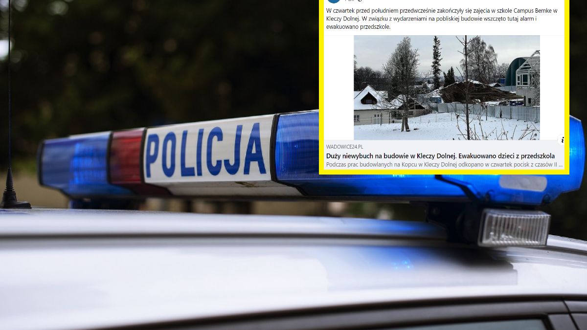 W Kleczy Dolnej ewakuowano 60 przedszkolaków