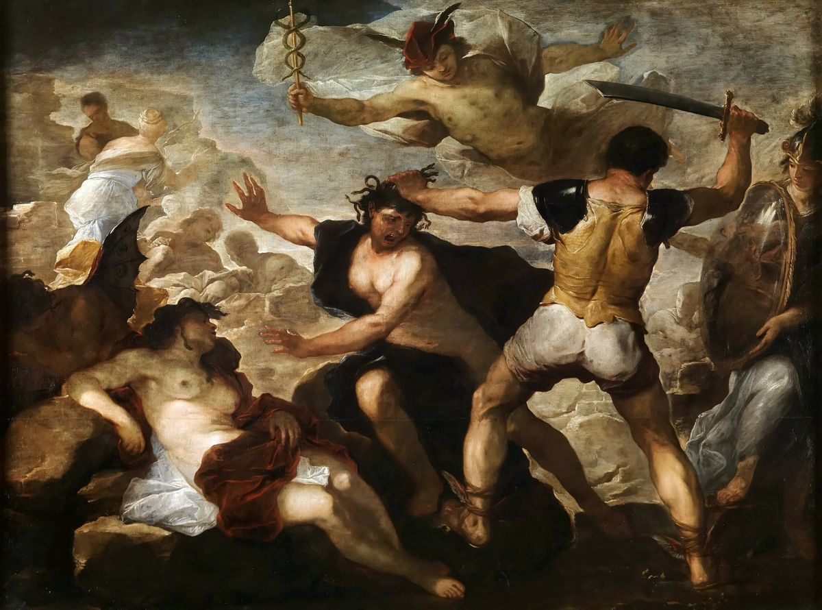 Perseusz i Meduza, ok.1660 roku, Giordano Luca (1632-1705)