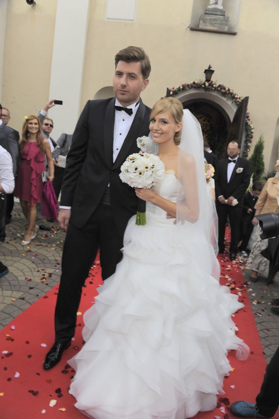 Agnieszka Popielewicz z pierwszym mężem Mikołajem Witem