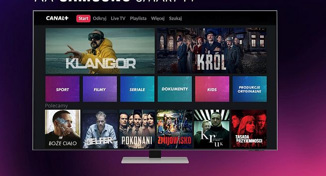 Canal+ online na telewizorach Samsung Smart TV