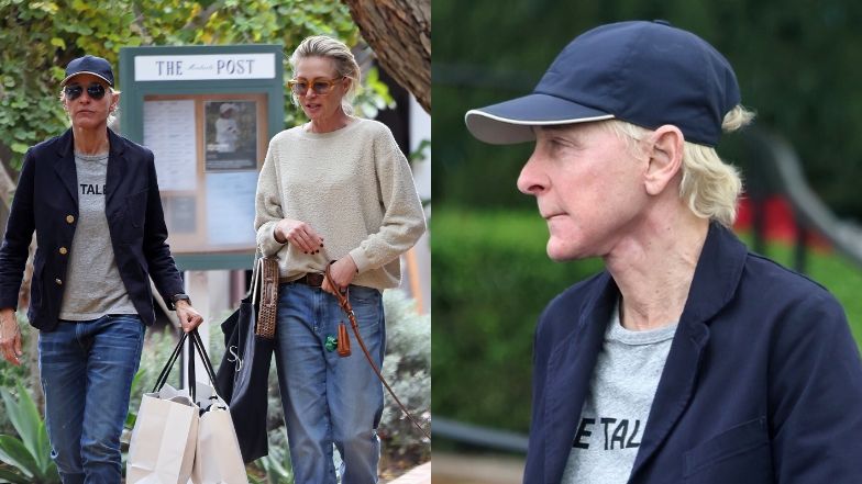 Wyraźnie szczuplejsza Ellen DeGeneres na zakupach w Montecito