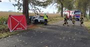 Płośnica: Volkswagen roztrzaskał się na drzewie. Nie żyje 34-latek