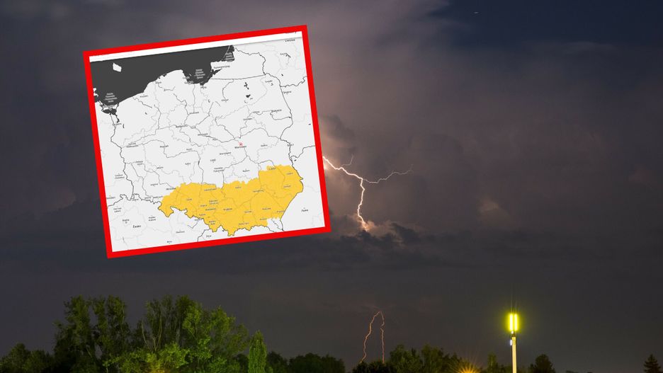 IMGW wydało alerty pierwszego stopnia przed burzami