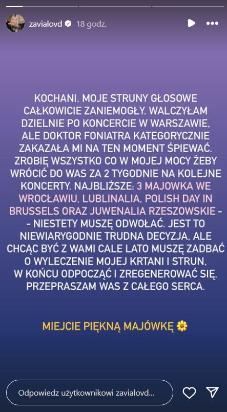 Daria Zawiałow wydała pilne oświadczenie